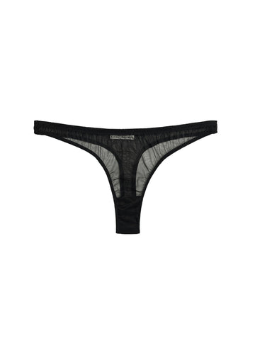 Black - Tricot Thong | Fleur du Mal - DEMO