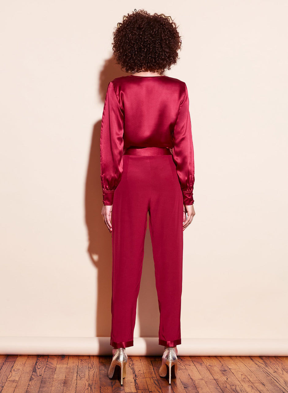 Bordeaux - Tuxedo Pants | Fleur du Mal - DEMO