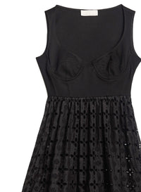 Broderie Bodysuit Dress