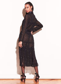 Bunny Embroidery Smoking Robe
