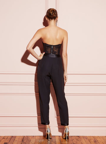 Black - Tuxedo Pants | Fleur du Mal - DEMO