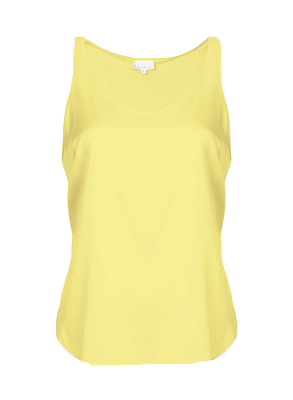 Cabana yellow - Scoop Neck Cami | Fleur du Mal - DEMO