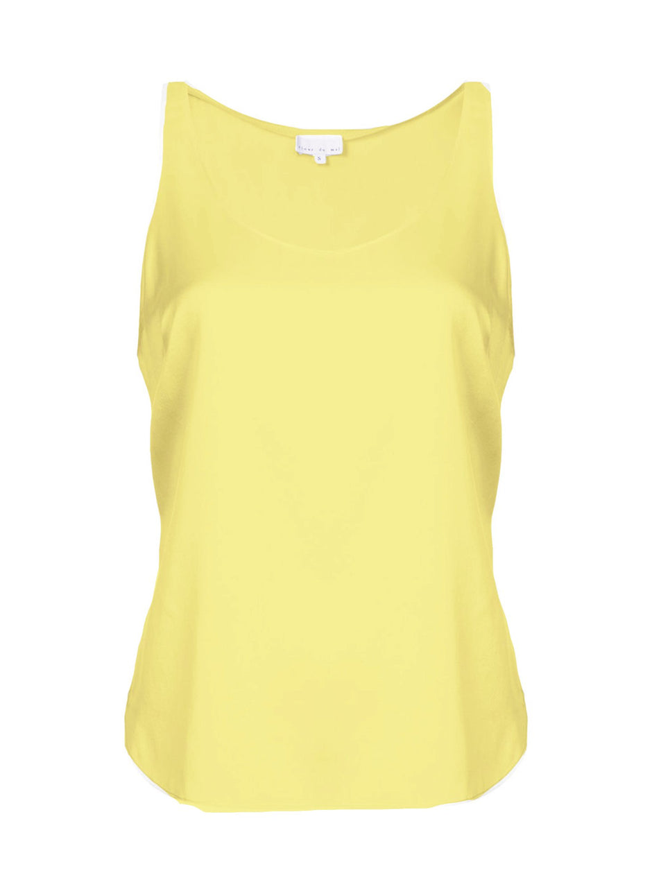 Cabana yellow - Scoop Neck Cami | Fleur du Mal - DEMO