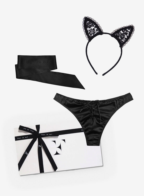 Black - Laced Up Luxe Gift Set | Fleur du Mal - DEMO