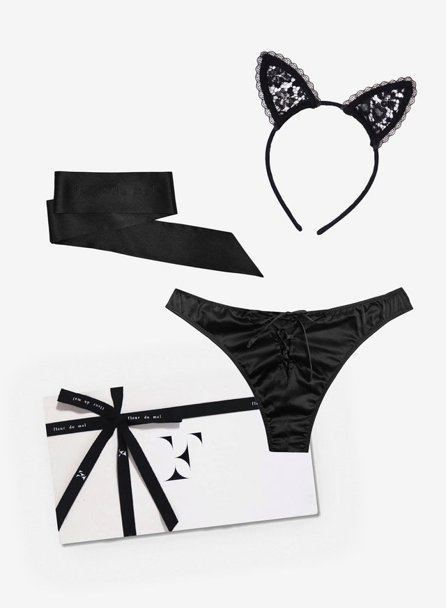 Black - Laced Up Luxe Gift Set | Fleur du Mal - DEMO
