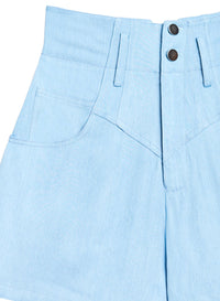 High Waist Jean Short