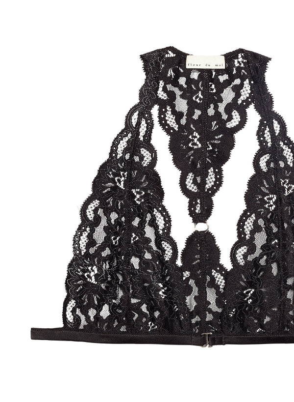 Black - Charlotte Racer Back Bra | Fleur du Mal - DEMO