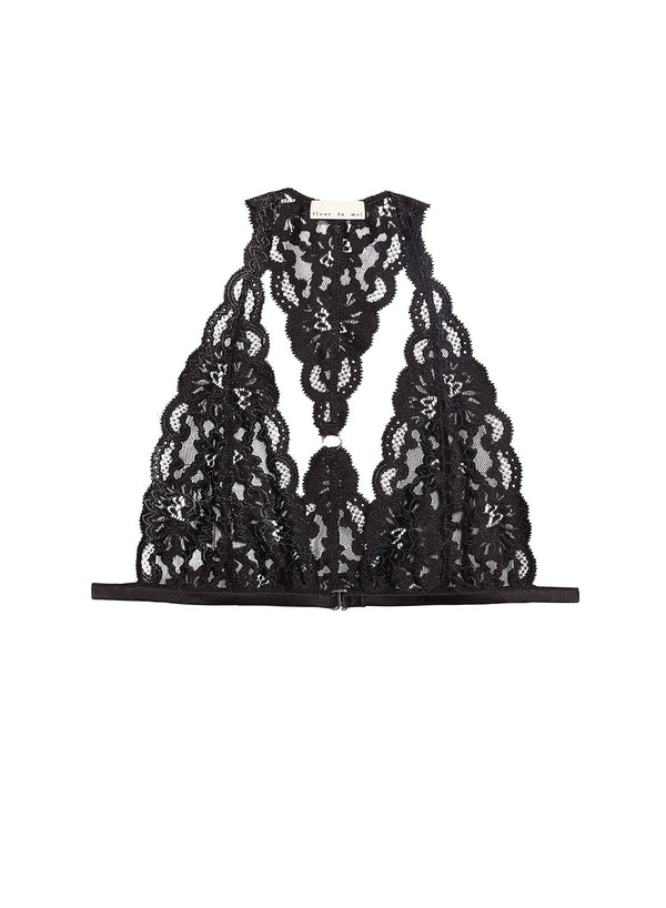 Black - Charlotte Racer Back Bra | Fleur du Mal - DEMO
