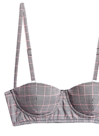 Checked Bra Top
