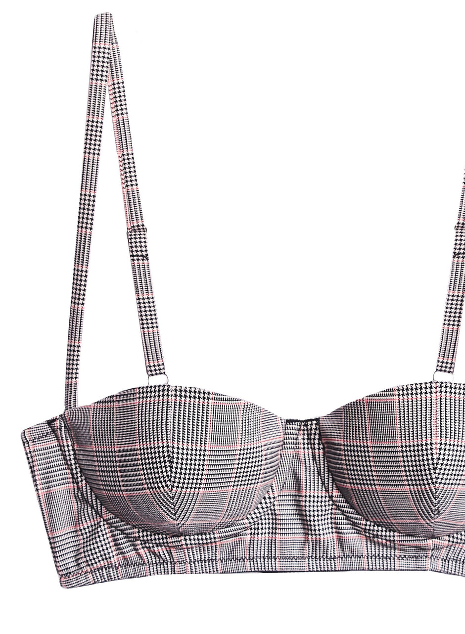 Plaid check - Checked Bra Top | Fleur du Mal - DEMO