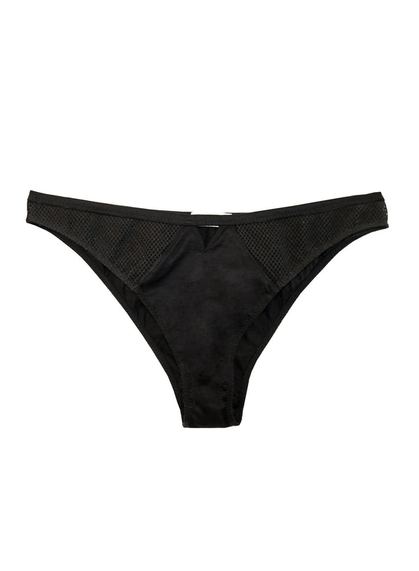 Black - Sexy Cotton Cheeky | Fleur du Mal - DEMO