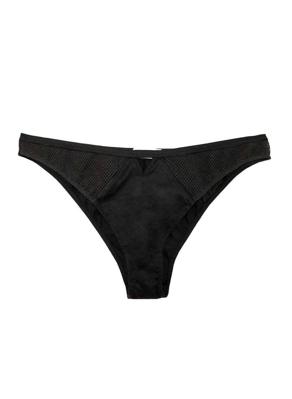Black - Sexy Cotton Cheeky | Fleur du Mal - DEMO