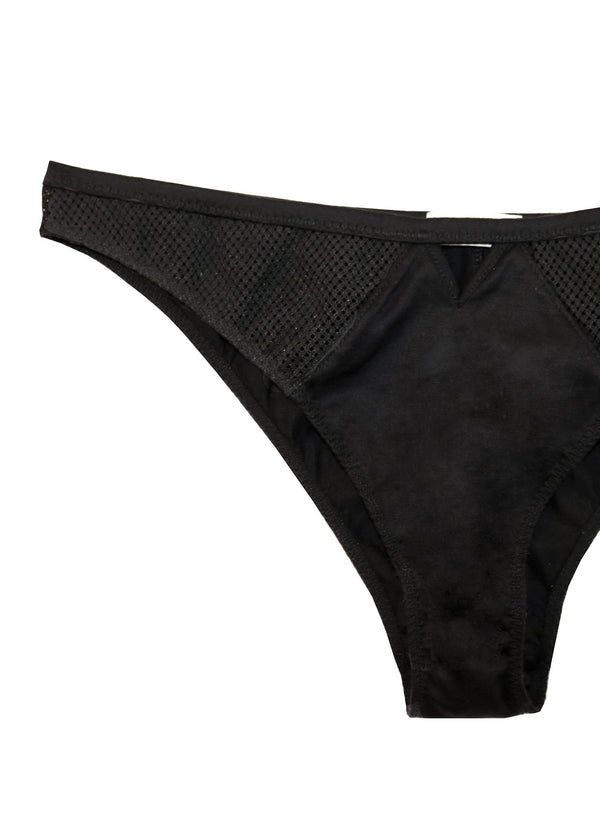 Black - Sexy Cotton Cheeky | Fleur du Mal - DEMO