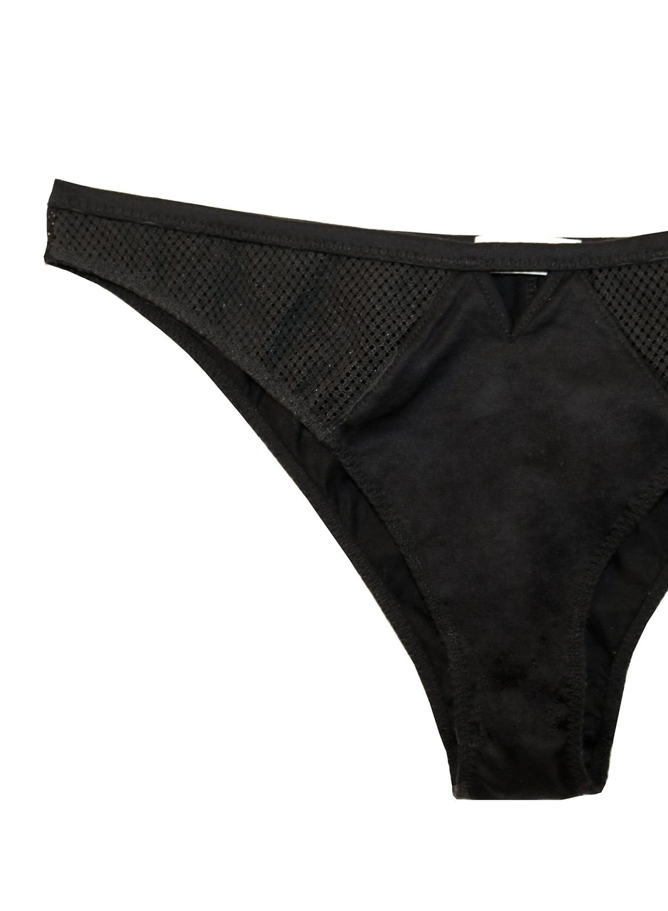 Black - Sexy Cotton Cheeky | Fleur du Mal - DEMO