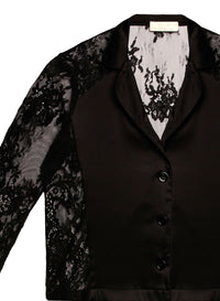Cillis Lace Silk Combo PJ Top