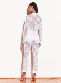 Cillis Lace Silk Combo PJ Top