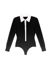 Collar Pointelle Bodysuit