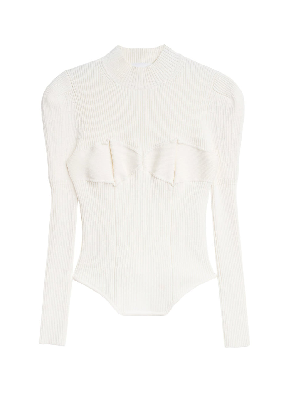 Ivory - Corset Sweater | Fleur du Mal - DEMO