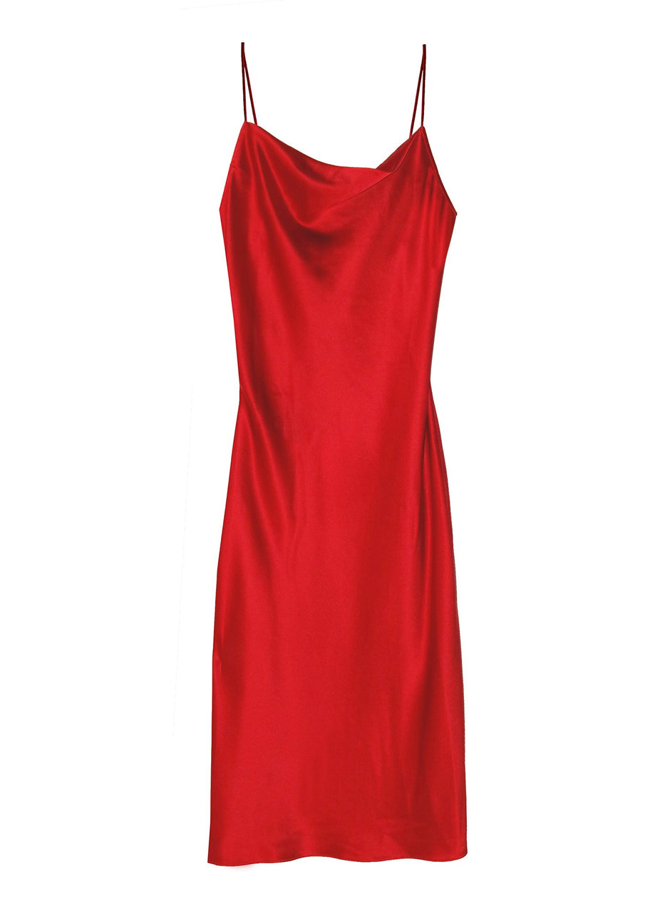 Rouge - Cowl Neck Slip Dress | Fleur du Mal - DEMO