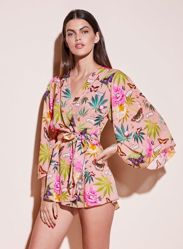 Papillon-nude - Angel Sleeve Robe | Fleur du Mal - DEMO