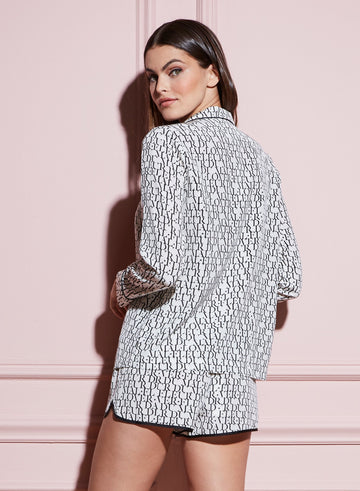 Ivory logo print - Silk Short | Fleur du Mal - DEMO