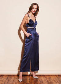 Cutout Bustier Overalls
