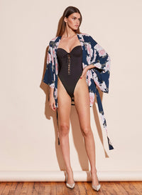 High Leg Lacing Bullet One Piece