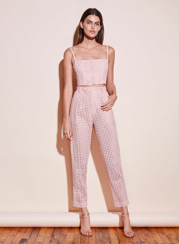 Pink opal - Eyelet Corset Top | Fleur du Mal - DEMO
