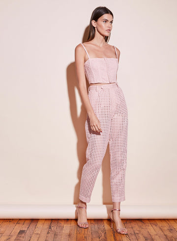 Pink opal - Eyelet Corset Top | Fleur du Mal - DEMO