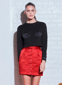 Rose Quilted Skirt