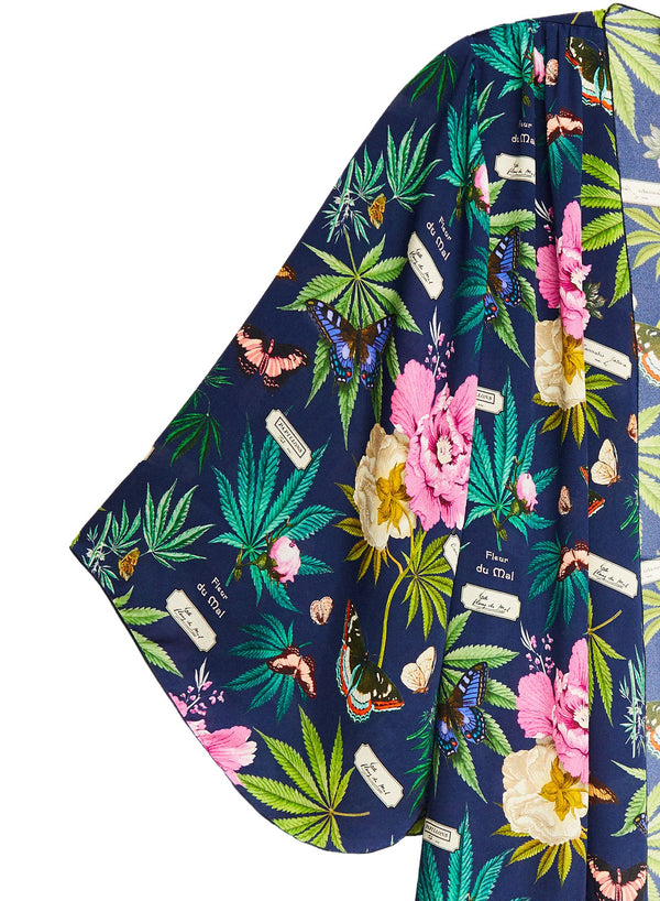 Papillon-indigo - Angel Sleeve Robe | Fleur du Mal - DEMO