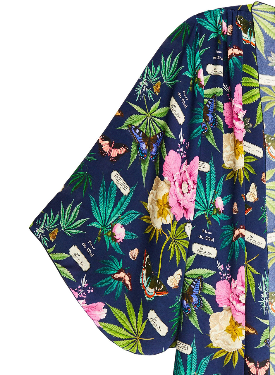 Papillon-indigo - Angel Sleeve Robe | Fleur du Mal - DEMO
