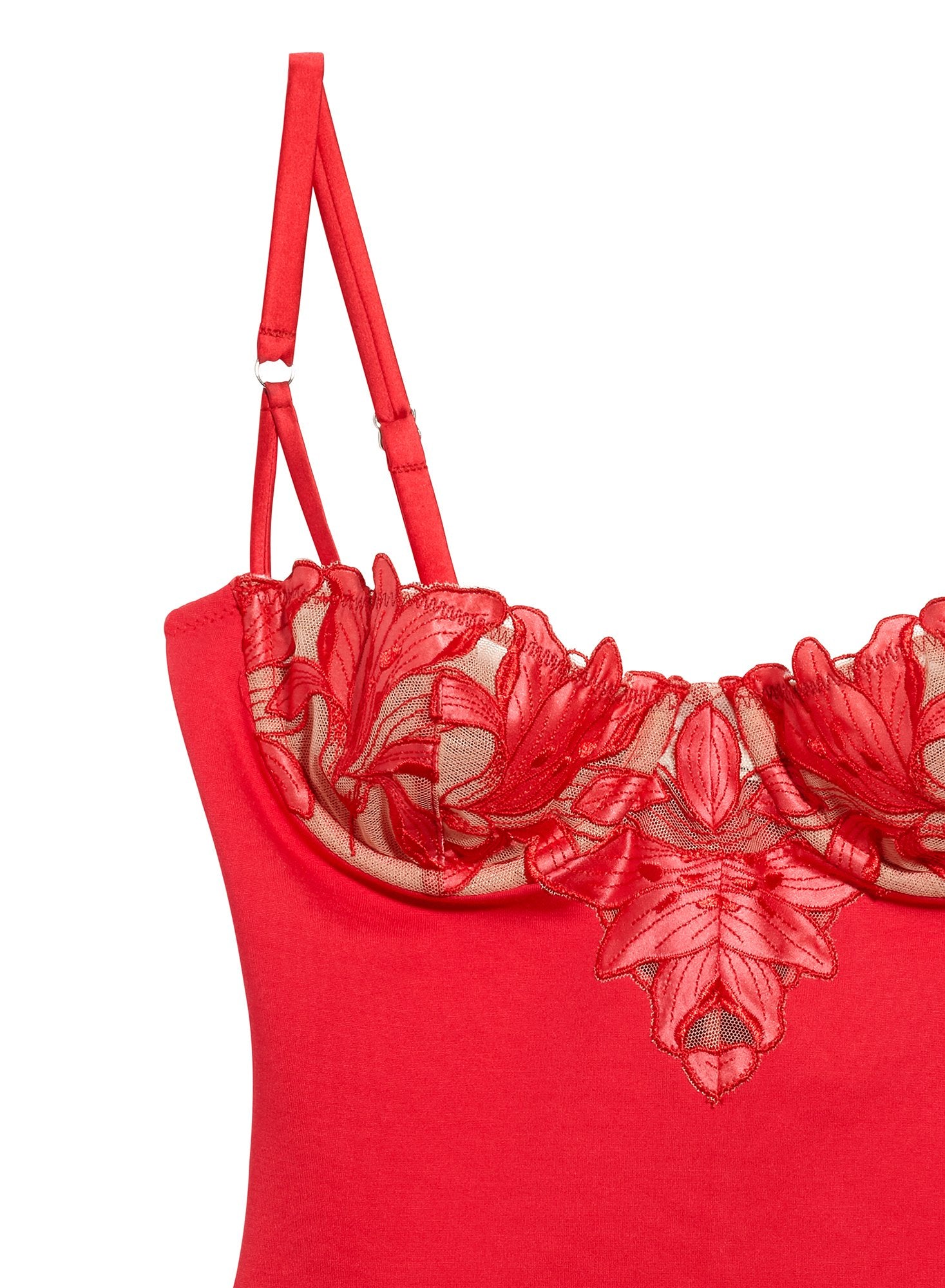 Lily Embroidery Balconette Bodysuit