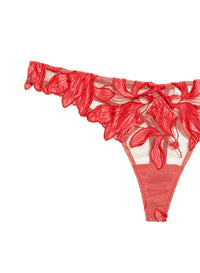 Lily Embroidery Hipster Thong