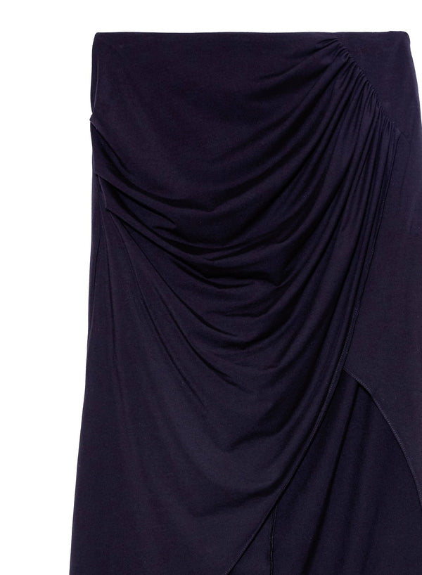 Black - Jersey Draped Skirt | Fleur du Mal - DEMO