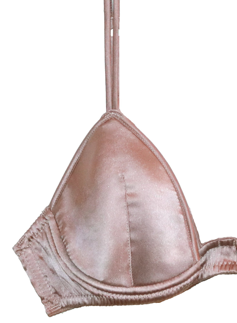 Tan - Luxe Plunge Bra | Fleur du Mal - DEMO