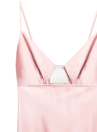 Keyhole Bias Slip Dress