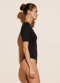 Deep V Jersey Bodysuit