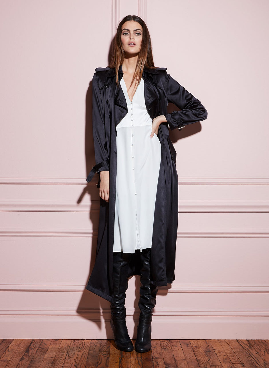 Ivory - Corset V-Neck Dress | Fleur du Mal - DEMO