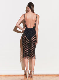 Embroidered Slip Dress with Bodysuit