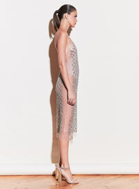 Embroidered Slip Dress with Bodysuit