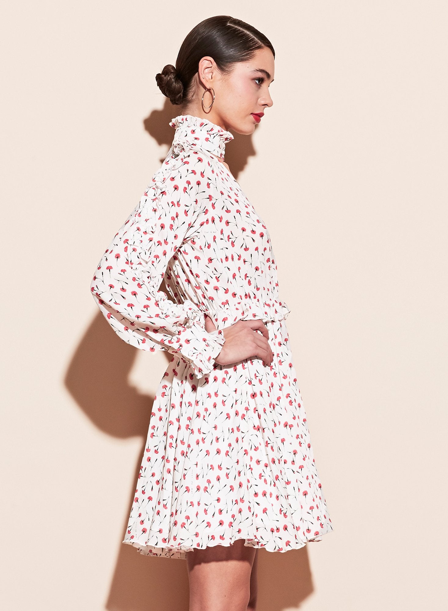 Ruffle Shirt Dress