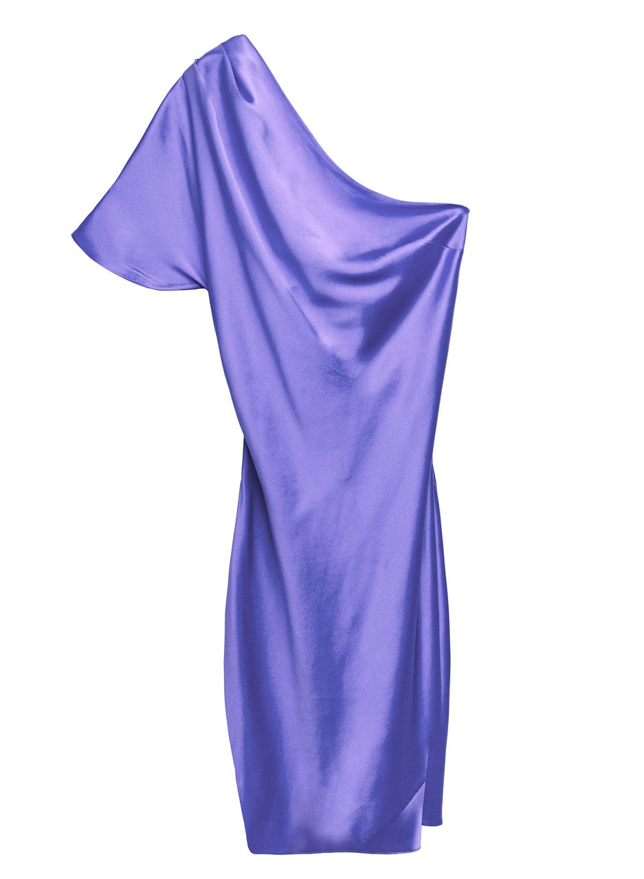 Amethyst - One Shoulder Bias Mini Dress | Fleur du Mal - DEMO