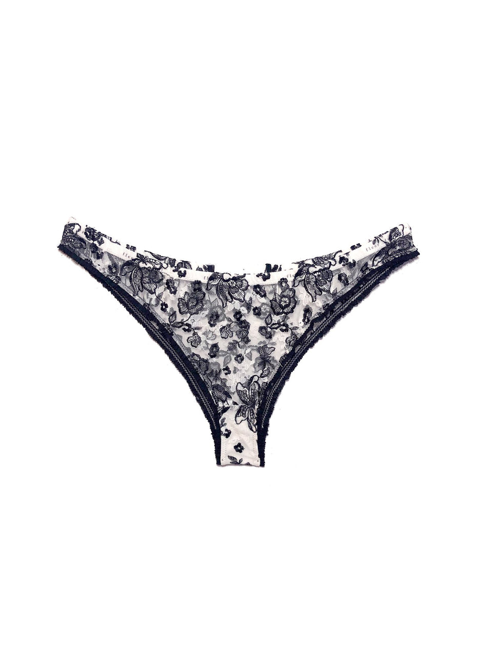 Black/white - Forget Me Not Cheeky | Fleur du Mal - DEMO