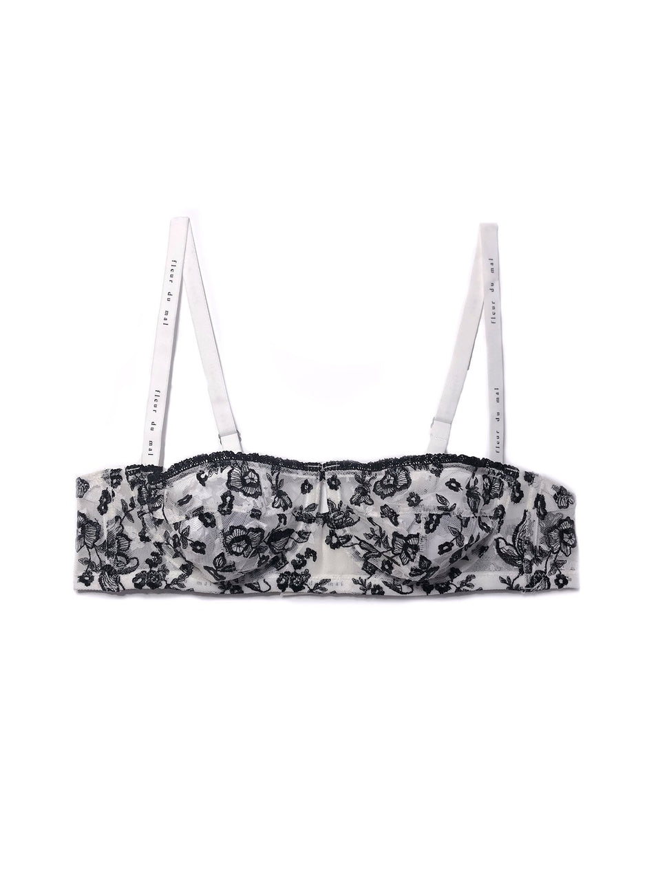 Black/white - Forget Me Not Demi Bra | Fleur du Mal - DEMO