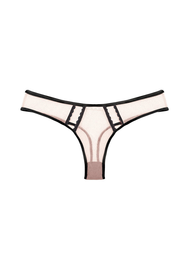 Black - Framed Thong | Fleur du Mal - DEMO