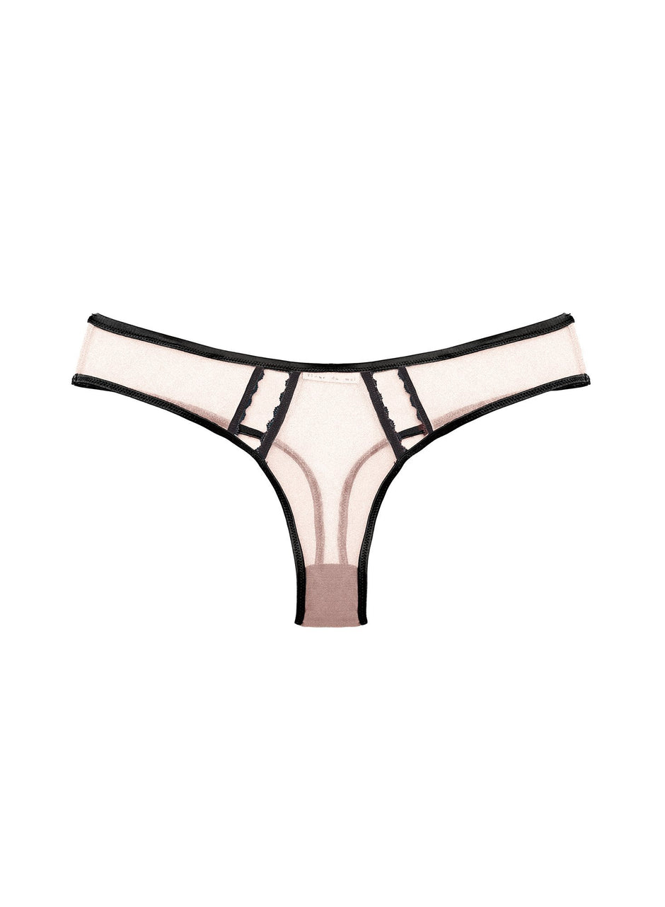 Black - Framed Thong | Fleur du Mal - DEMO