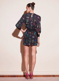 Puff Sleeve Gartered Dress