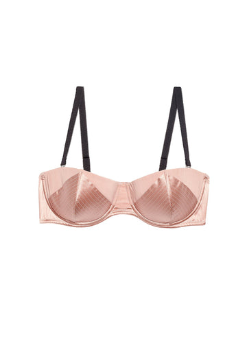 Rose pink/black - Fuller Cup Top Stitch Convertible Bra | Fleur du Mal - DEMO