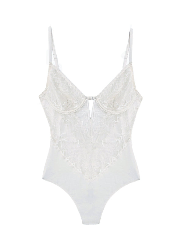 Creme - Gardenia Lace Bodysuit | Fleur du Mal - DEMO
